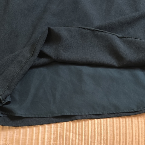 Karl Lagerfeld Blue Mini Dress with Lace Sleeves - Picture 7 of 11